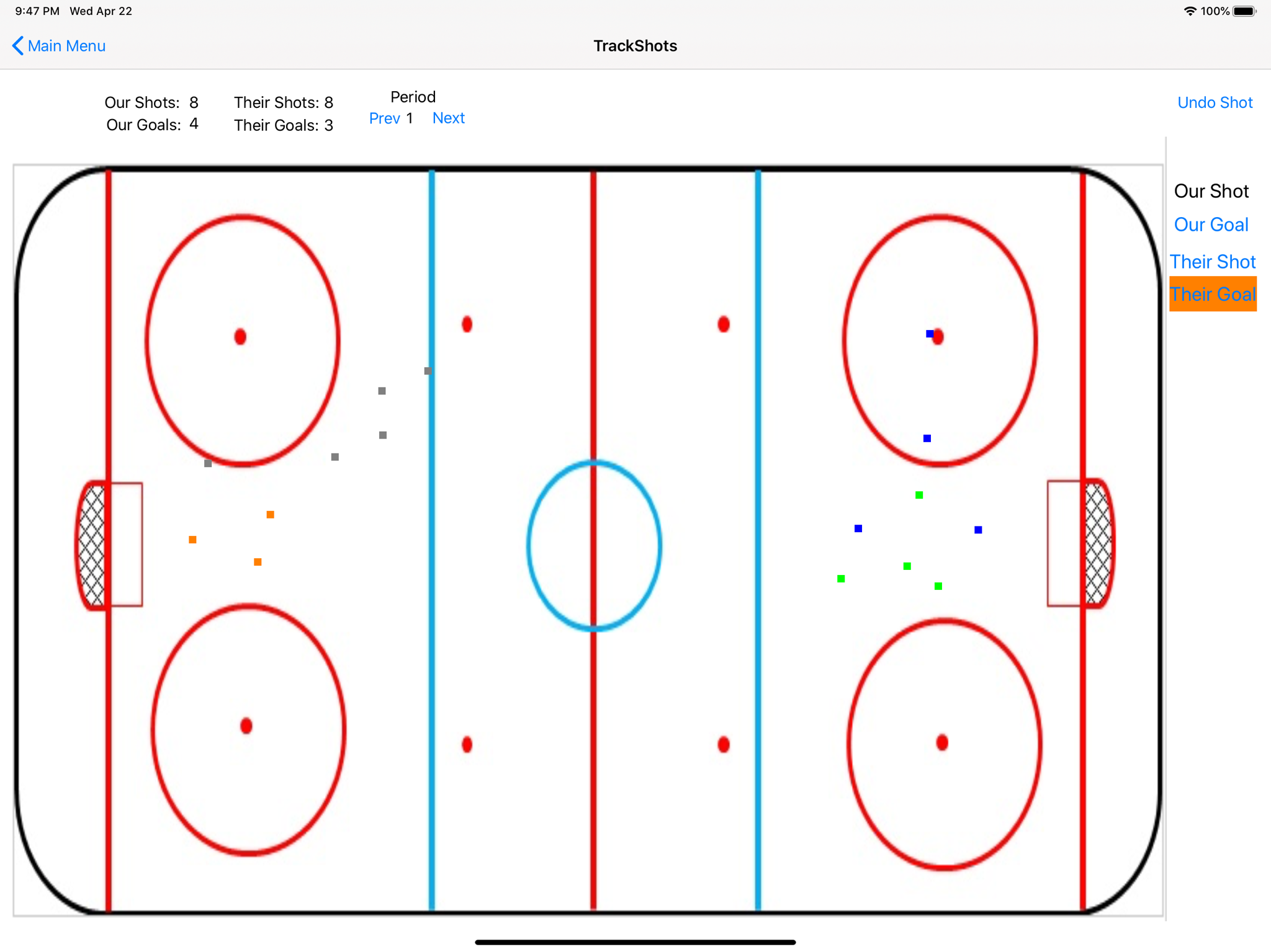 ShotTracker - Hockey