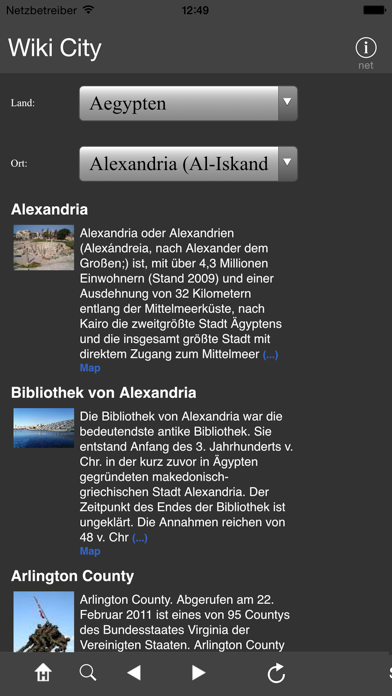Wiki City App-Screenshot