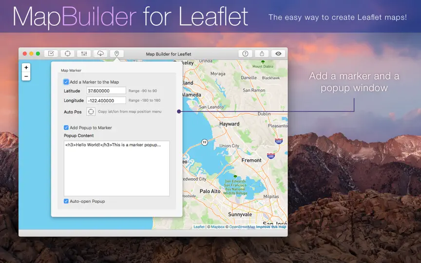 Capture d'écran de MapBuilder For Leaflet sur iPhone 5