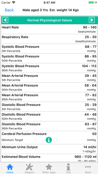 PICU Calculator Screenshot