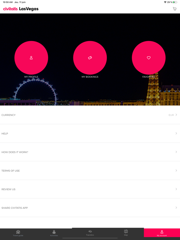 Las Vegas Guide Civitatis.com iPad screenshot 5 - Travel app