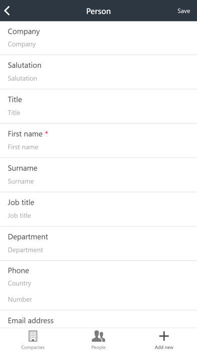 Captec CRM Screenshot