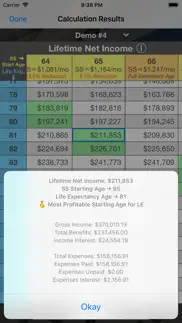 social security calculator iphone screenshot 3