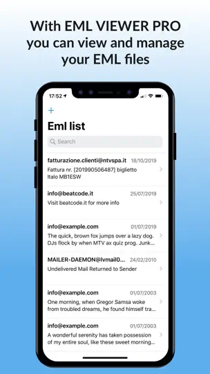 Screenshot von EML Viewer Pro EML File Reader auf dem iPhone 1
