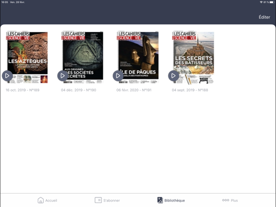 Les Cahiers de Science&Vie iPad screenshot