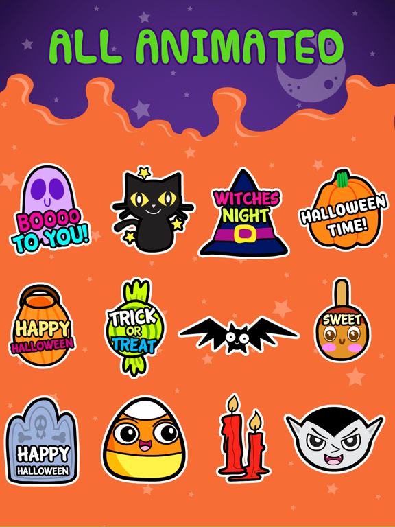 Screenshot #5 pour Animated Halloween Stickers ⋆
