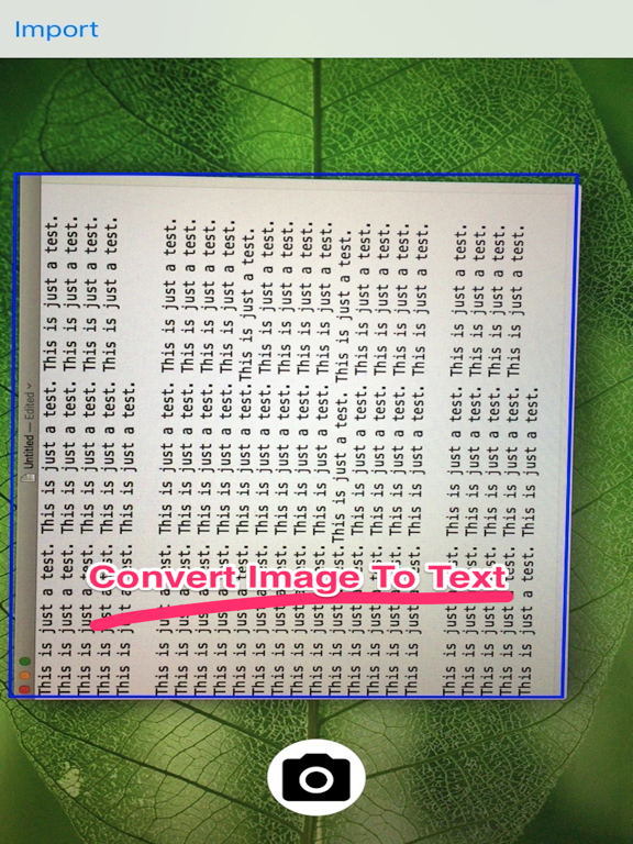 Convert Image To Text Tool iPad screenshot