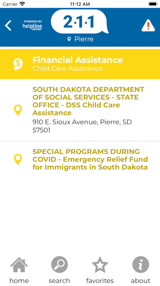 #4. 211 Helpline (iOS) By: Blue Compass Interactive