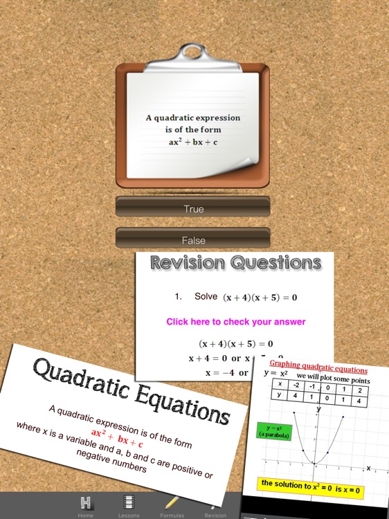 Quadratic Equations Maths screenshot-4