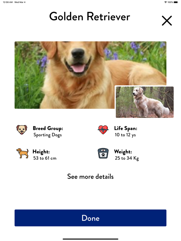 Dogs Pedia: Breed identifier iPad screenshot 6 - Education app