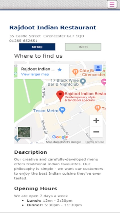 Rajdoot Indian Restaurant