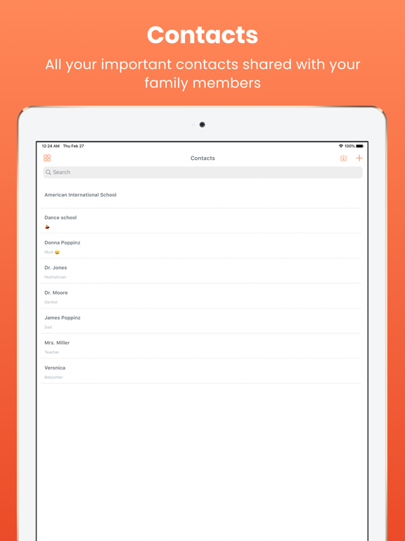 Poppinz: Family Calendar App iPad screenshot 7 - Productivity app