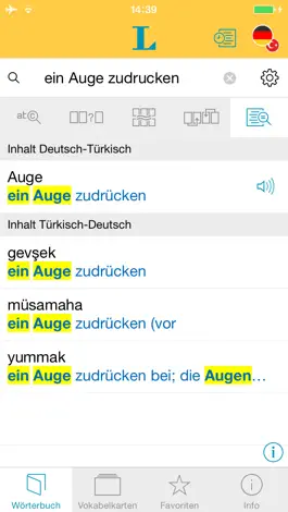 Game screenshot Großes Türkisch Wörterbuch apk