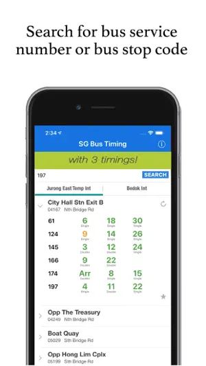 SG Bus Timing App screenshot 3