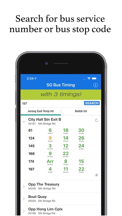 SG Bus Timing App