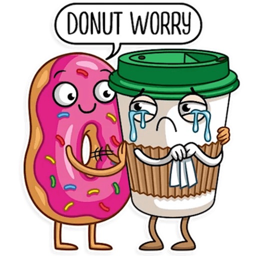 Cute Donut And Friends Sticker icon