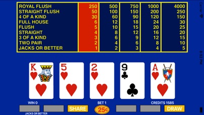 Poker app with live video