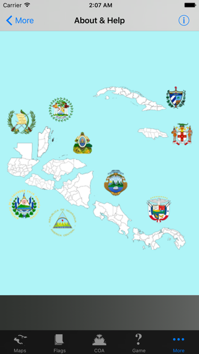 Central America state maps Screenshot