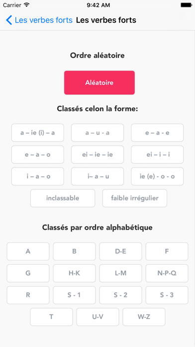 Screenshot #2 pour Allemand - Verbes forts
