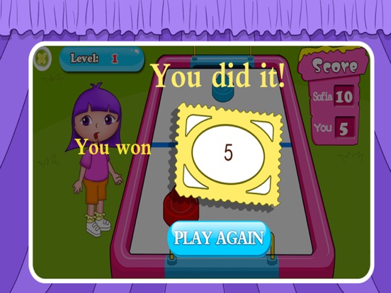 Anna's air hockey tournament iPad screenshot 4 - Entertainment app