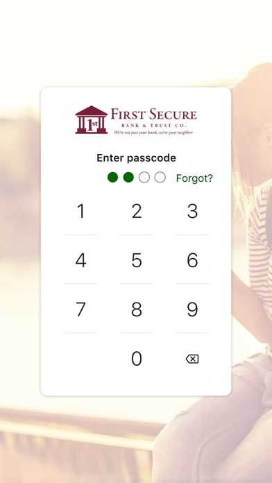 First Secure Mobile Screenshot
