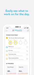 Tailored Fit Coaching screenshot #1 for iPhone