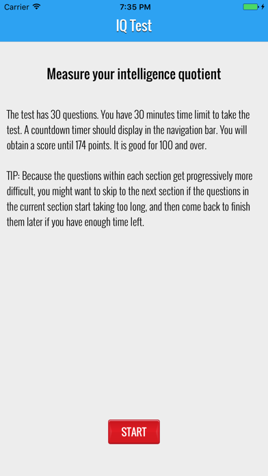 Screenshot #2 pour European Standard IQ Test