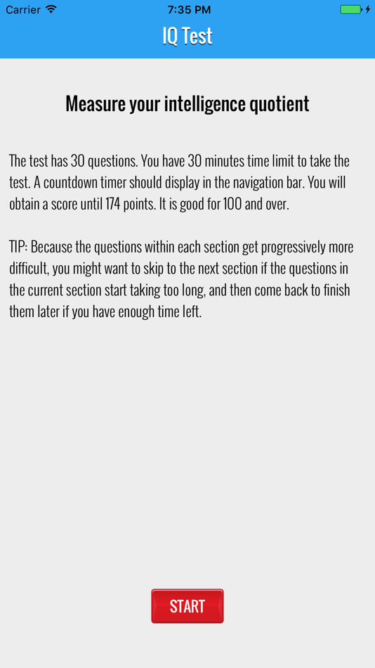 #2. European Standard IQ Test (iOS) 由: 惠娟 高