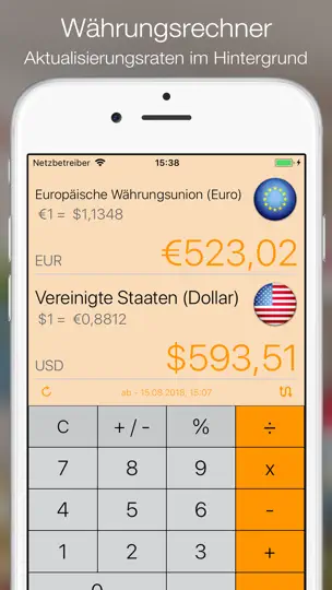 Screenshot von Currency+ (Currency Converter) auf dem iPhone 1