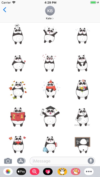 Cute Cartoon Panda Stickers