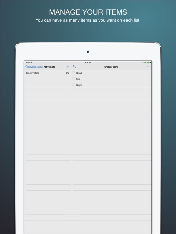Screenshot #5 pour Recyclable CheckLists