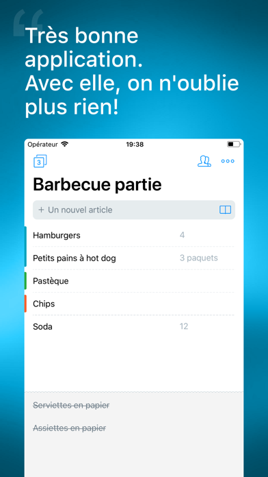 Screenshot #1 pour Buy Me a Pie! - Liste d'Achats