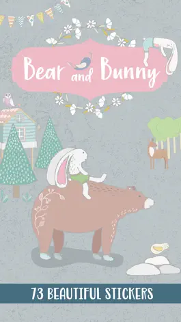 Game screenshot Bear and Bunny - Sticker Pack mod apk
