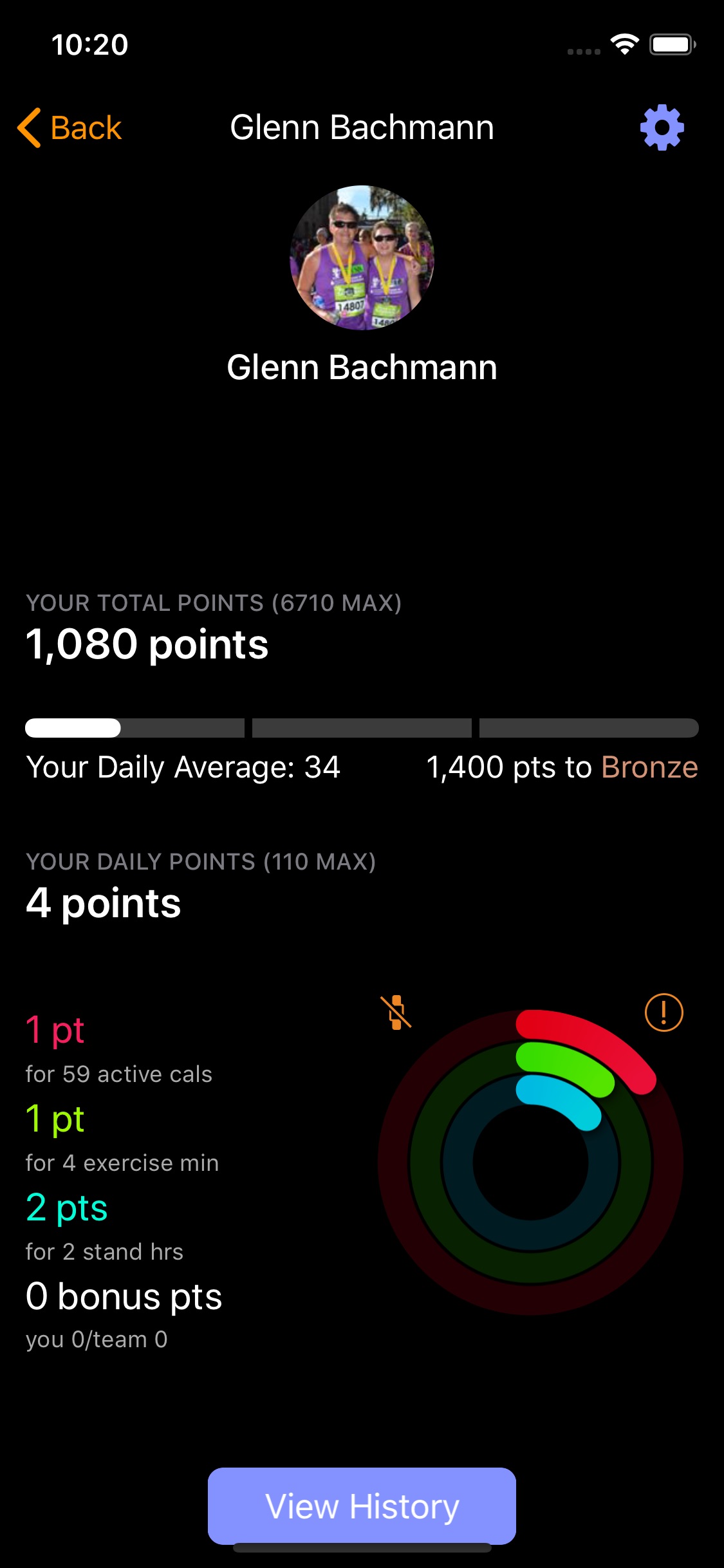 Screenshot do app Challenges - Compete, Get Fit