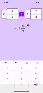 Fraction Help Calculator screenshot #1 for iPhone
