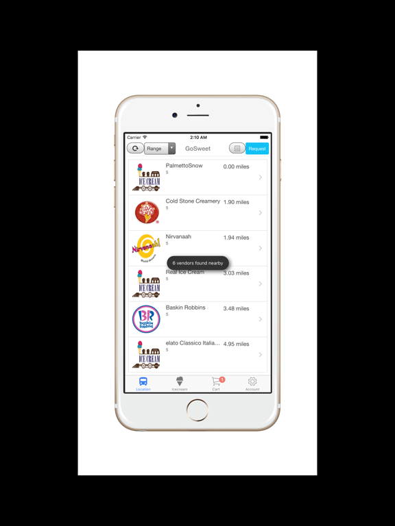 Screenshot #5 pour GoSweet, icecream truck, icee and ice cream on demand