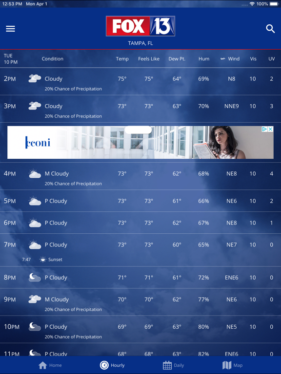 Screenshot #6 pour FOX 13: Tampa SkyTower Weather