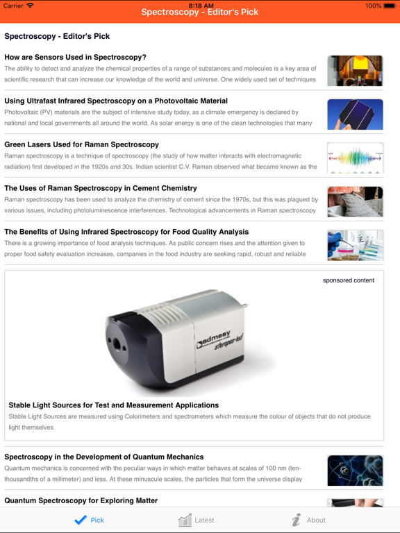 Screenshot #4 pour Spectroscopy by AZoNetwork