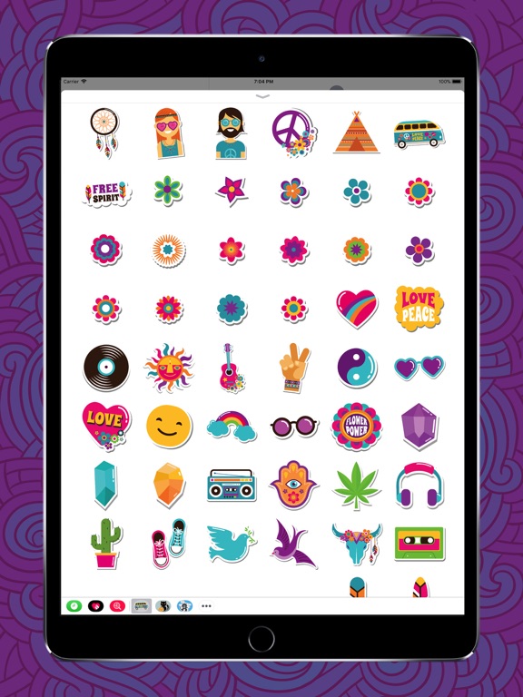 Screenshot #4 pour Stickers d'amour hippie-bohème