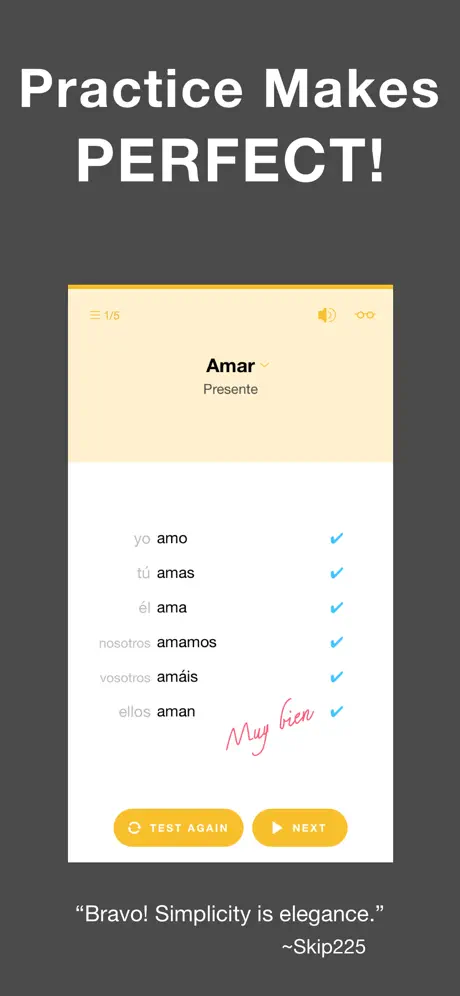 Conjuu - Spanish Conjugation