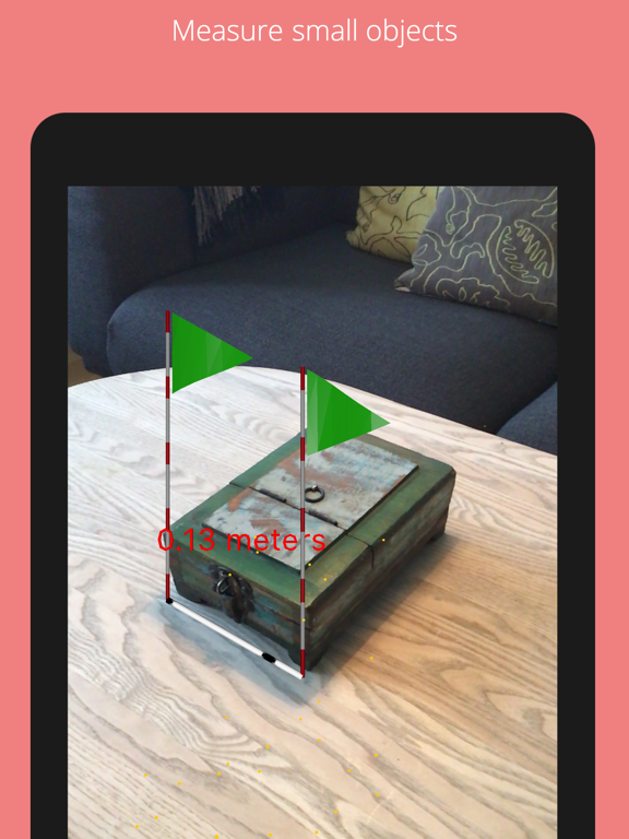 Tape Measure in AR iPad screenshot