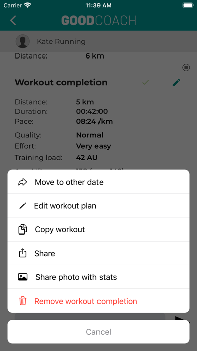 Good Coach App Screenshot