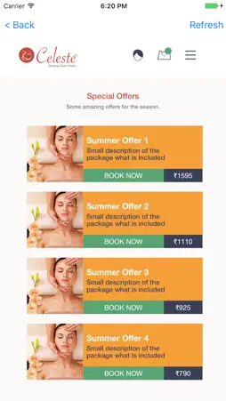 Celeste Salons screenshot 3