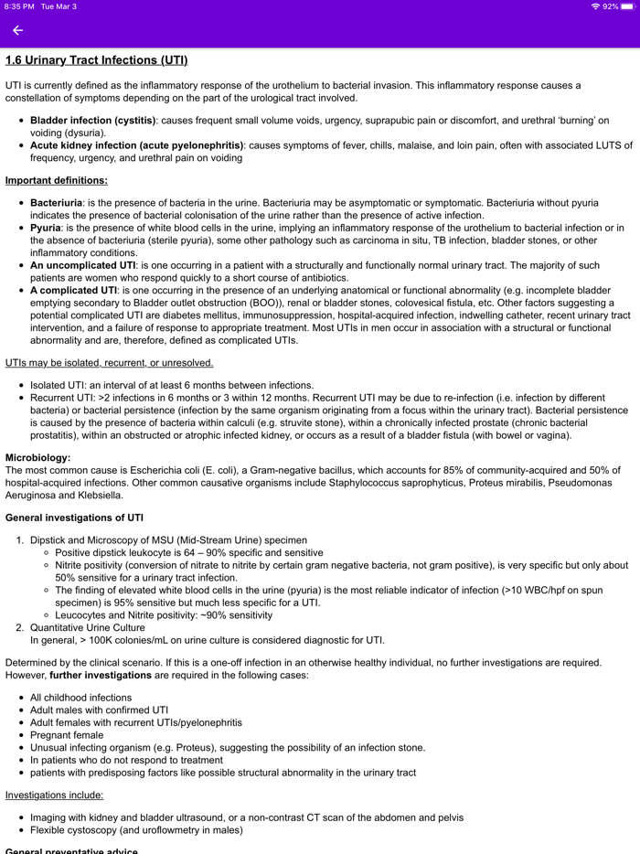 Urology for Medical Students