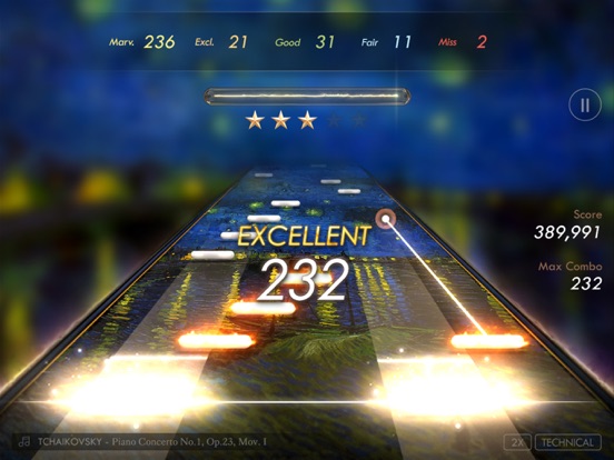 Guitar Flash Mobile - path, Combos