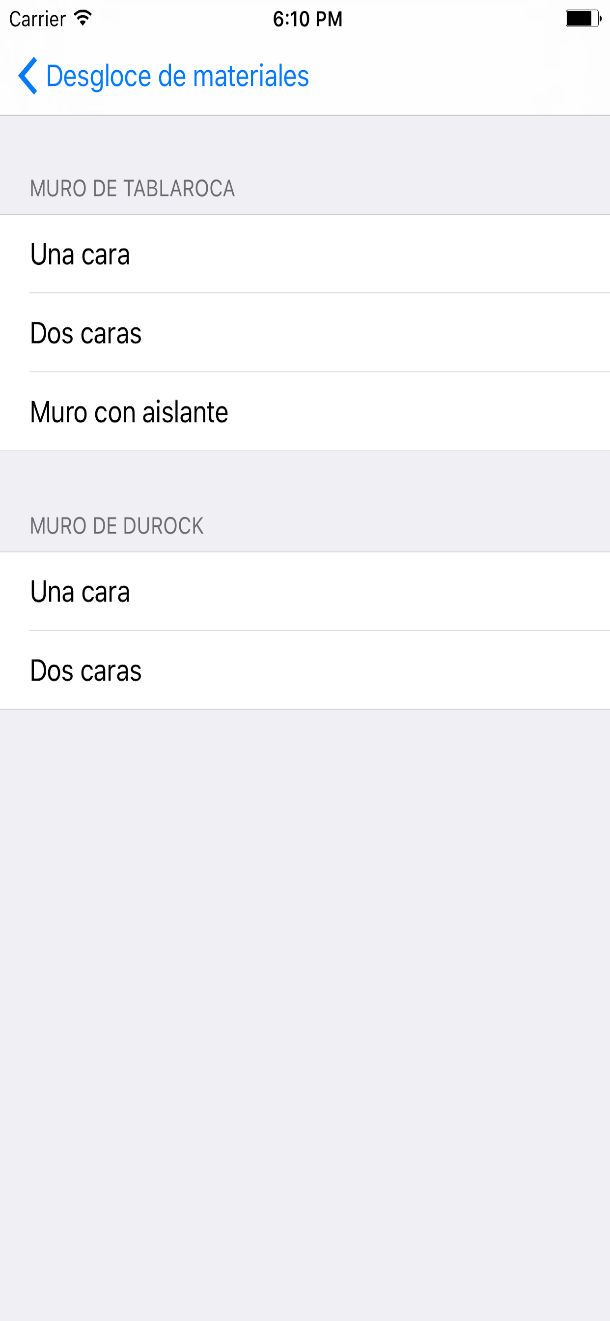 Material muros screenshot 3