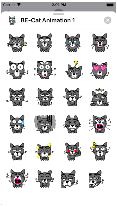 BE-Cat Animation 1 Stickers screenshot 2