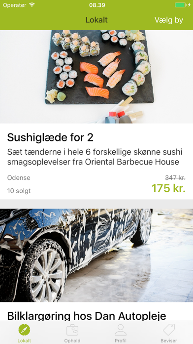 Screenshot #1 pour Deal - lokale tilbud og ophold