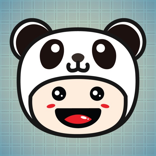 Sticker Me Panda Mascot Boy icon