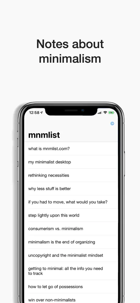 Minimalist: less is the answer